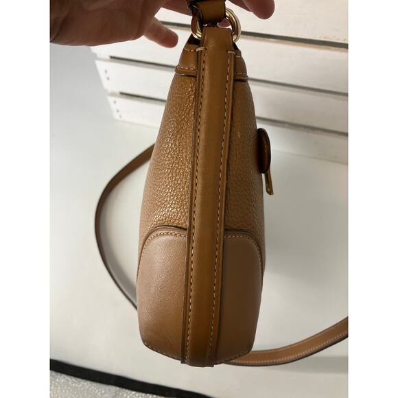 COACH F72839 MEDIUM BROWN PEBBLED LEATHER CROSSBODY BAG - Picture 6 of 15